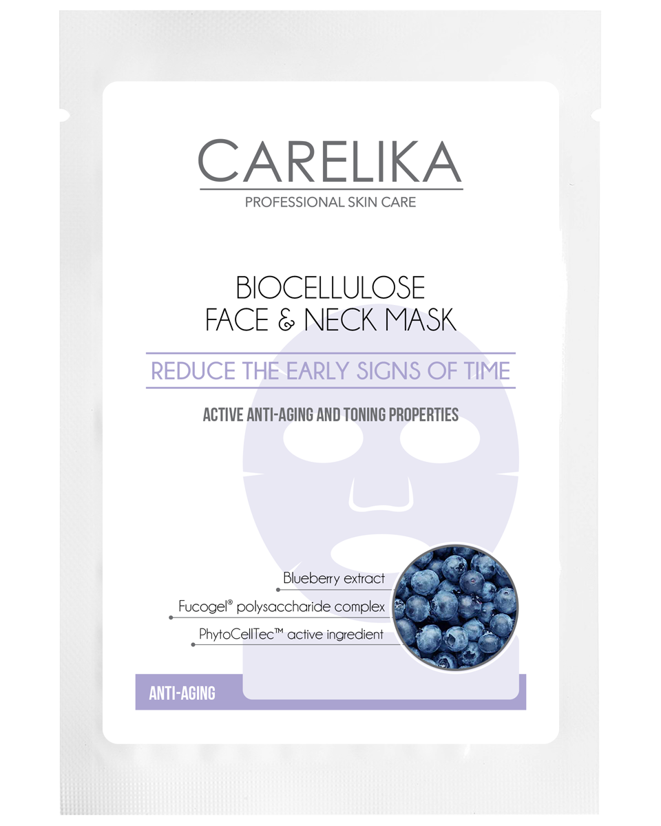 Carelika Biocellulose Face & Neck Mask With Collagen