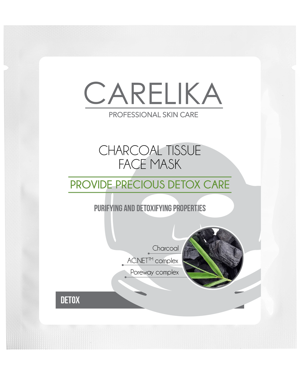 Mascarilla facial de tejido Carelika con colágeno
