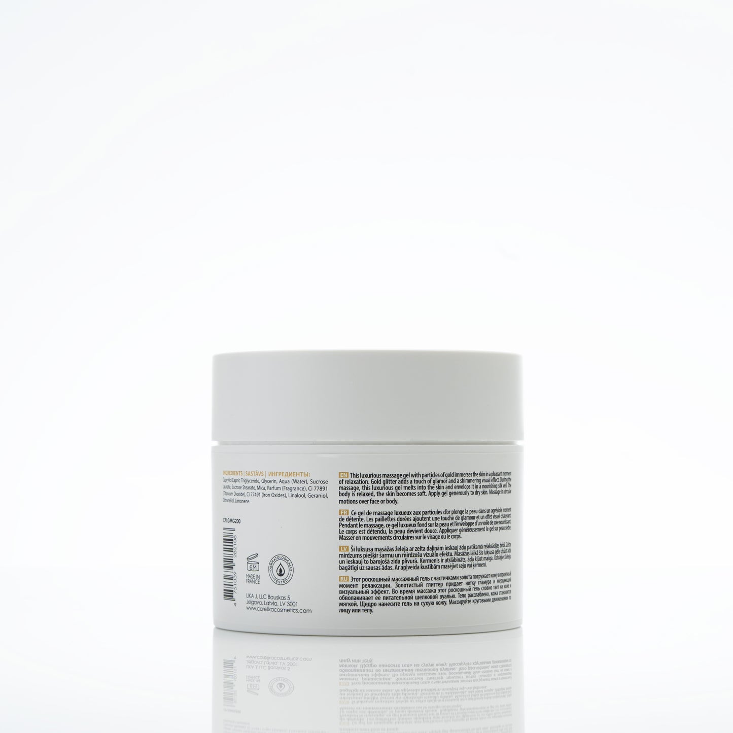Gel de masaje Carelika Luxury Gold 99,5 % natural