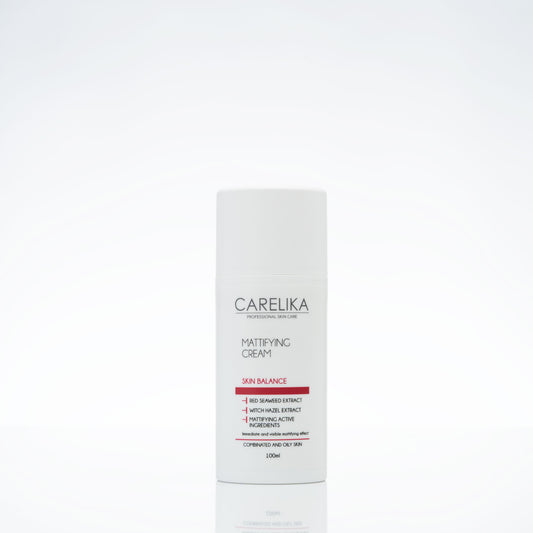 Crema Matificante Carelika Skin Balance con Rojo