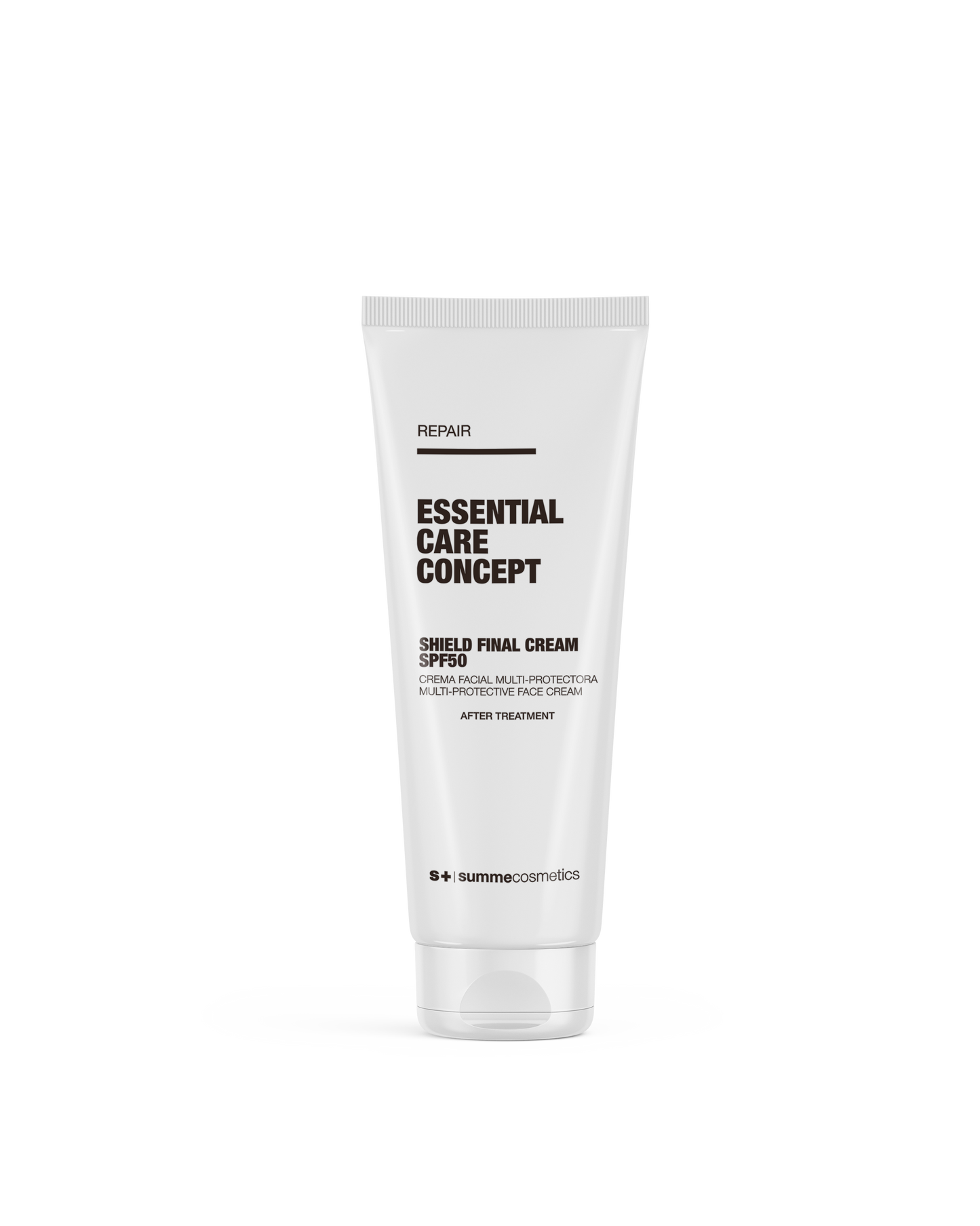 Concepto de cuidado esencial: CREMA FACIAL PROTECTORA ANTI-POLUCIÓN FPS 50 REPAIR SHIELD FINAL CREAM