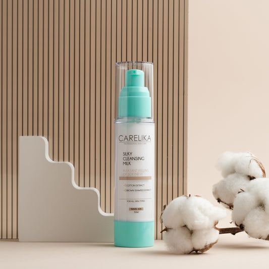 Carelika Silky Cleansing Milk With Cotton Extract Airless 50ml