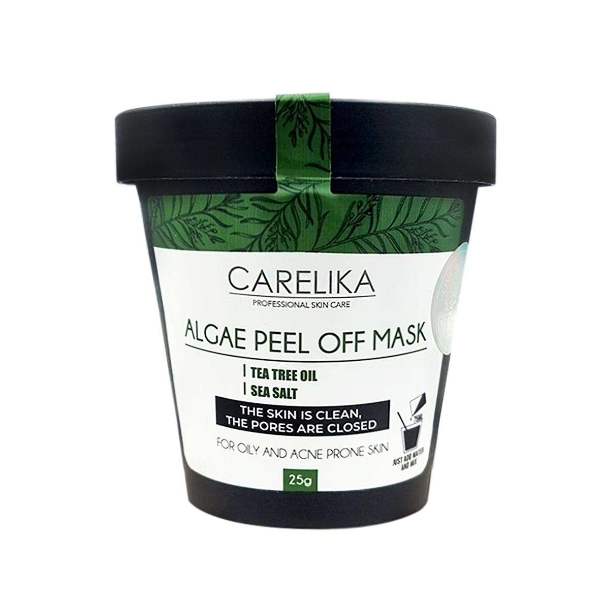 Carelika Algae Peel Off Mask Tea Tree Oil Jar