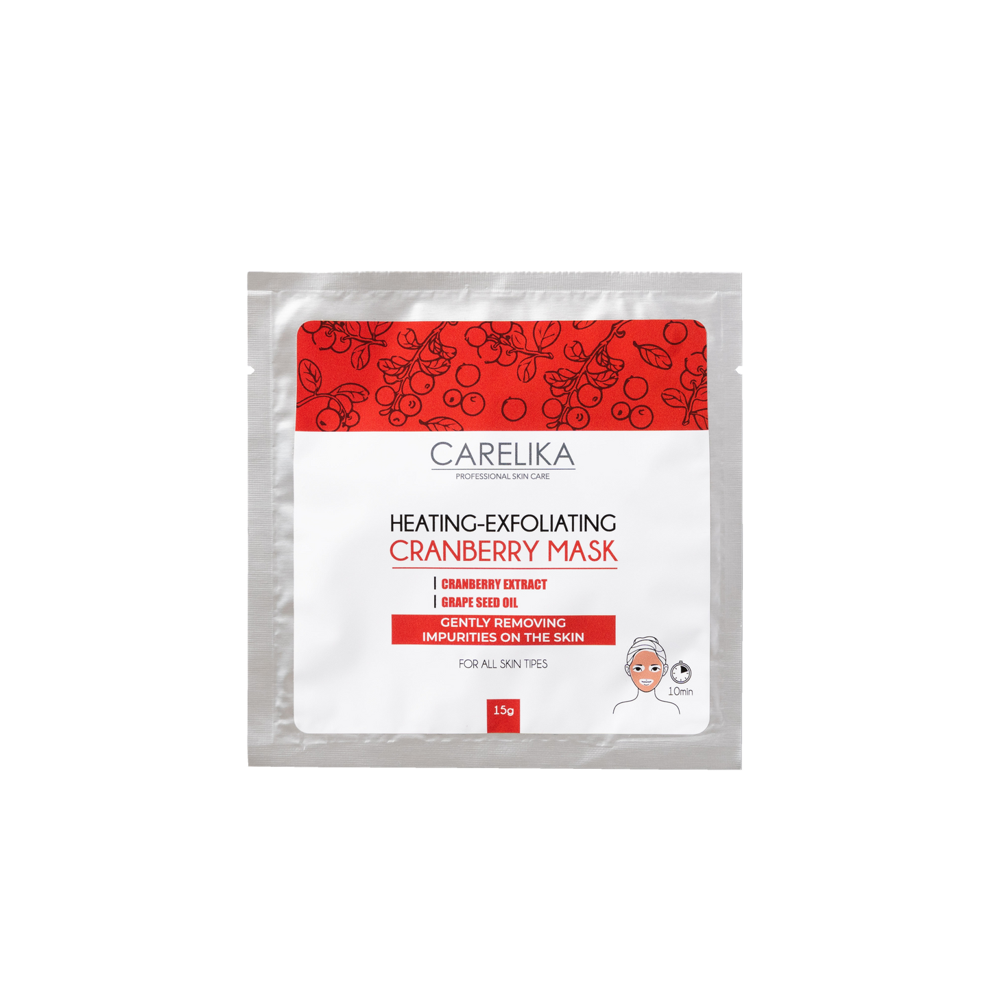Mascarilla exfoliante térmica de arándanos Carelika