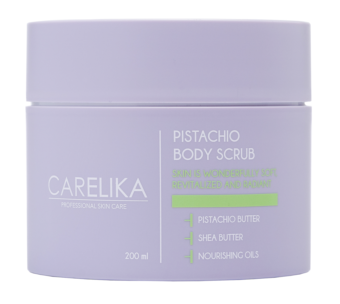 Exfoliante corporal de pistacho Carelika