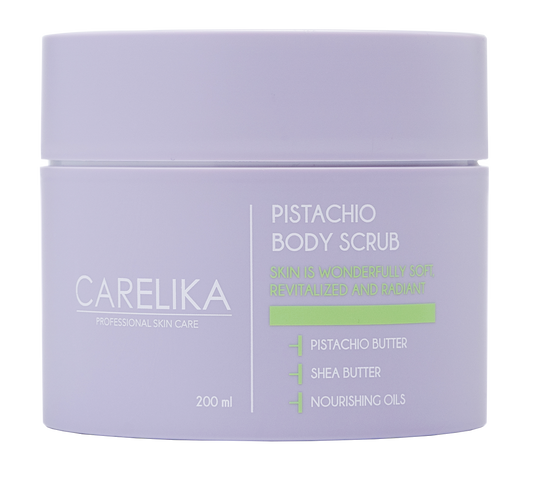 Exfoliante corporal de pistacho Carelika