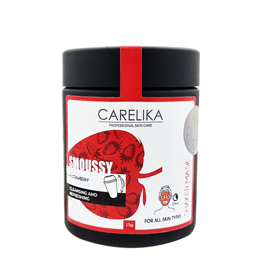 Mascarilla Smoussy Carelika Shaker en tarro de fresa